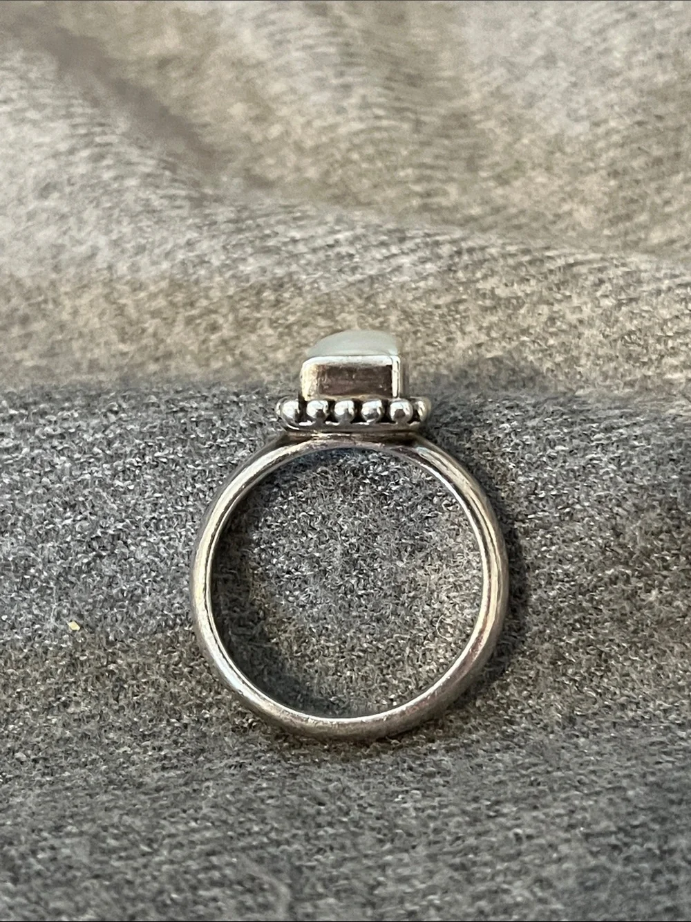 Silpada Sterling Square Pearl Ring-7